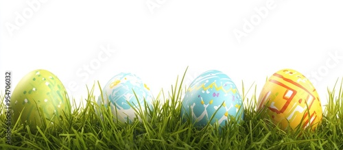 Easter eggs painted and con...