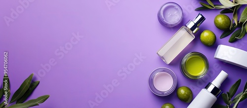 Various cosmetic products a...