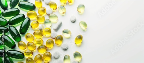 Green and yellow pills or c...