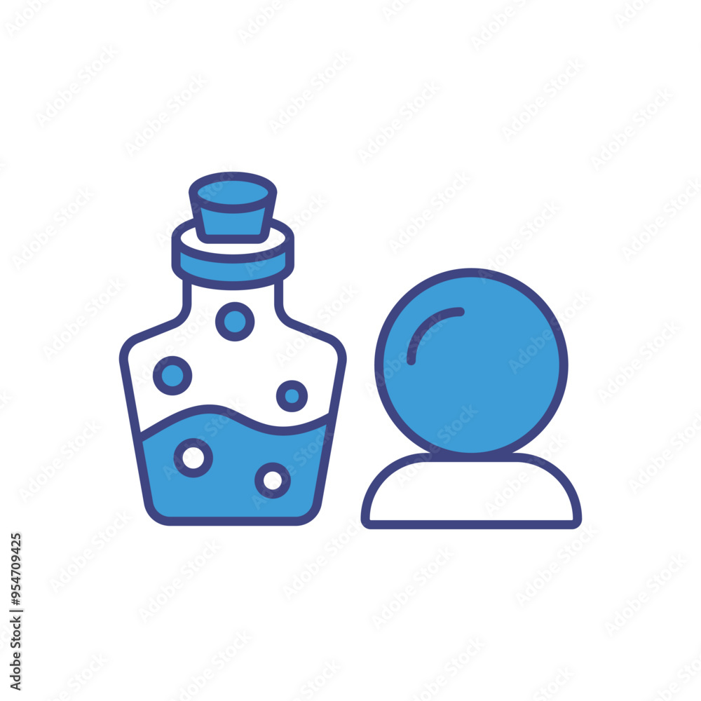 Potion Ingredients icon vector stock illustration Potion Ingredients icon vector stock illustration