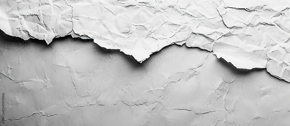Torn paper on a grey background room for copyspace Torn paper on a grey background room for copyspace