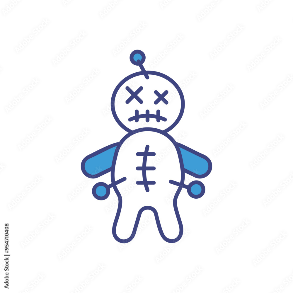 Voodoo Doll icon vector stock illustration Voodoo Doll icon vector stock illustration