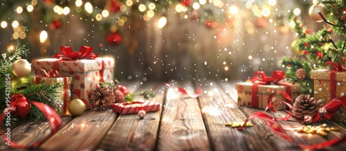Christmas backdrop featurin...
