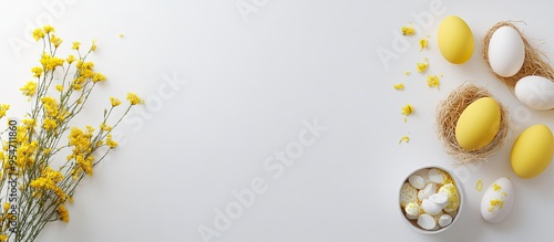 Yellow and white eggs yello...