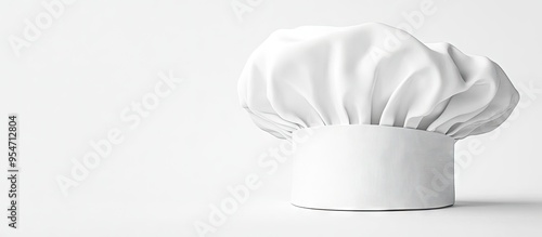 White chef s hat against a ...