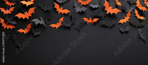 Halloween flat lay arrangem...