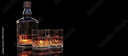 American bourbon whiskey in...