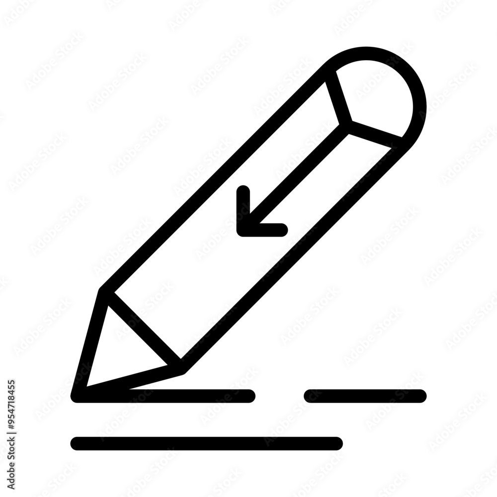 Edit icon in thin line style vector illustration graphic design Edit icon in thin line style vector illustration graphic design