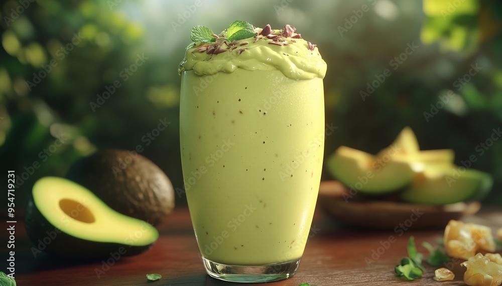 Avocado smoothie fruit fresh on glass drink real food healthy lifestyle Avocado smoothie fruit fresh on glass drink real food healthy lifestyle