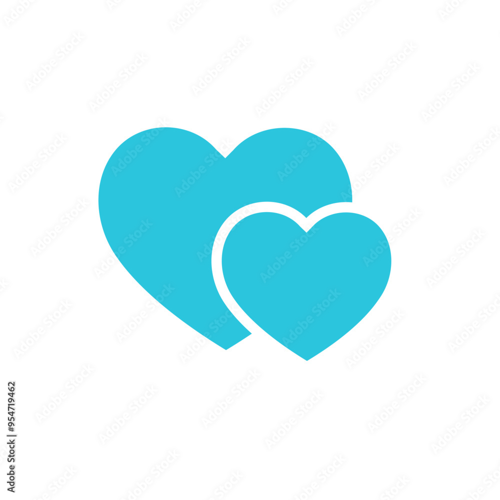 Pure love icon. Isolated on white background. From blue icon set. Pure love icon. Isolated on white background. From blue icon set.