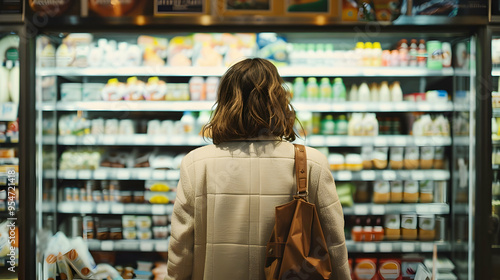 Wallpaper Mural elegant female grocery shopping Torontodigital.ca