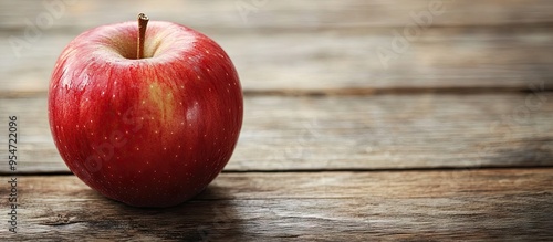 Close up of a red apple on ...