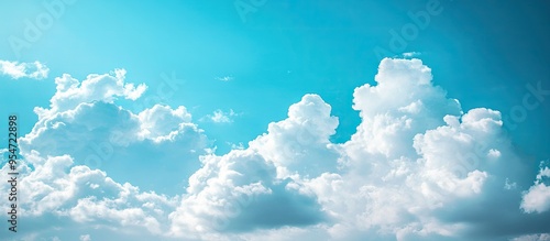 Light blue sky featuring wh...
