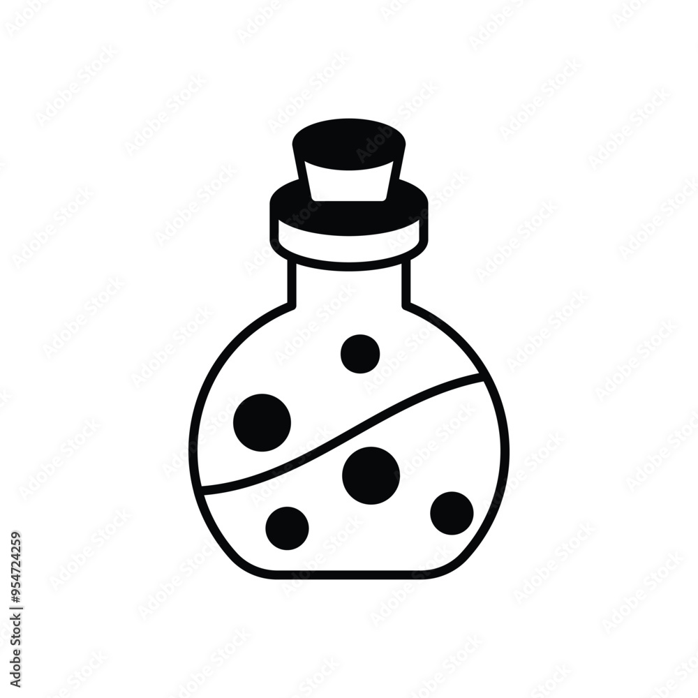 Potion Bottle icon vector stock illustration Potion Bottle icon vector stock illustration