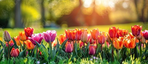 Spring natural background w...