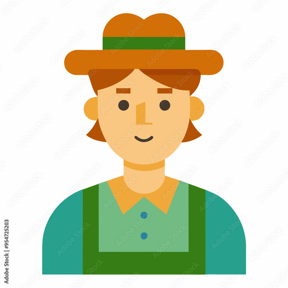 cartoon vector illustration of farmer cartoon vector illustration of farmer
