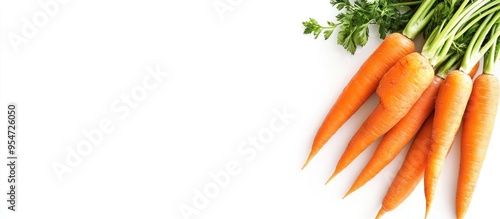 Fresh organic carrots in a ...