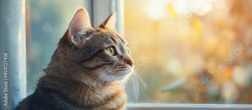 Close up of a domestic tabb...