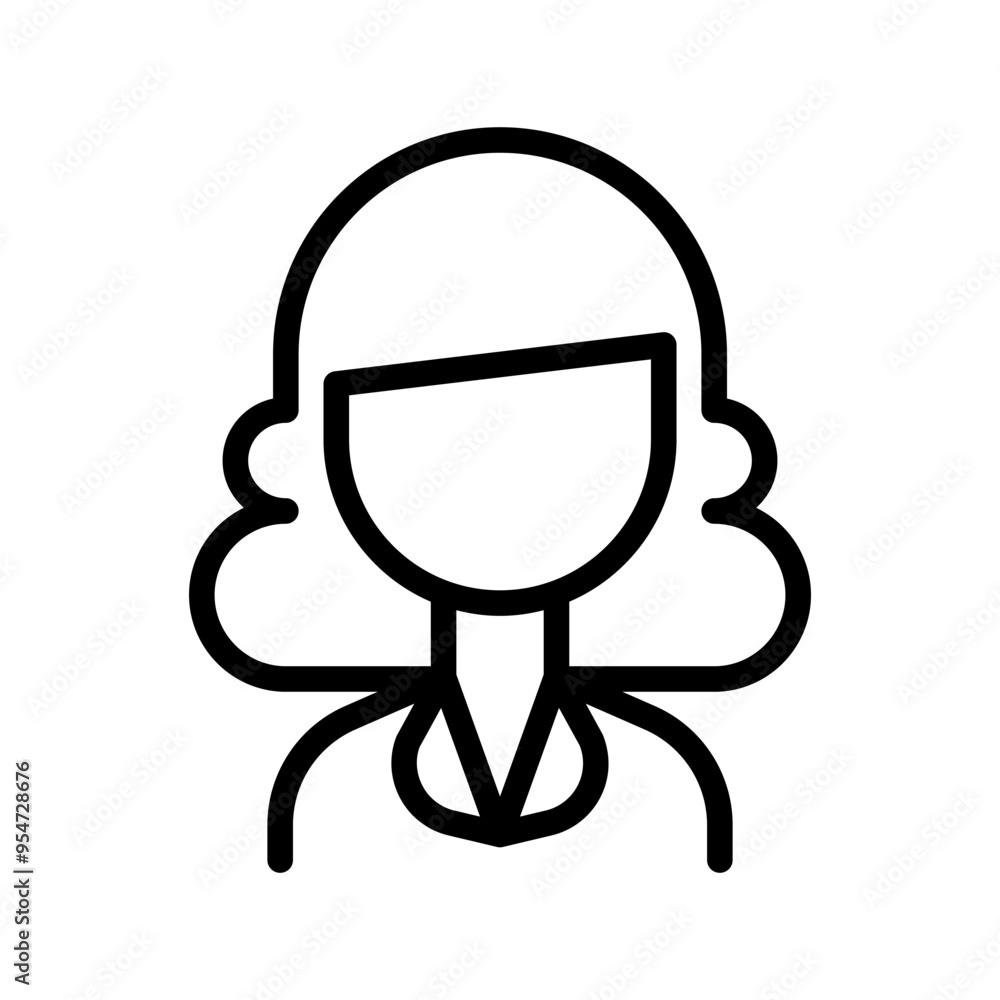 Teacher icon in thin line style vector illustration graphic design Teacher icon in thin line style vector illustration graphic design