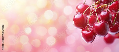 Numerous ripe sweet cherrie...