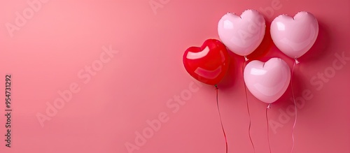 Pattern of a red heart shap...