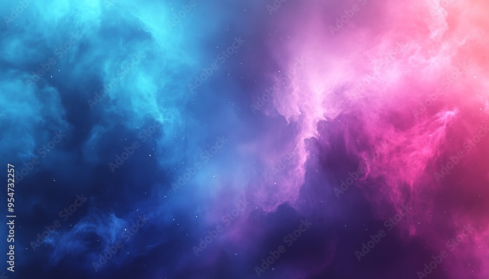 An Abstract Background with Pink Blue Nebula in Space An Abstract Background with Pink Blue Nebula in Space