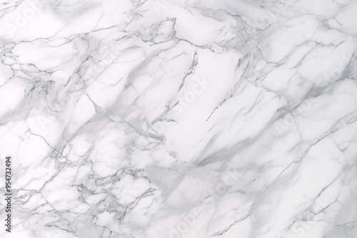 Detailed view of a white marble texture, showcasing the intricate patterns and smooth surface of the marble