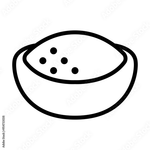 Salt icon in thin line style vector illustration graphic design
