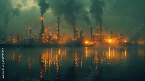 an oil refinery