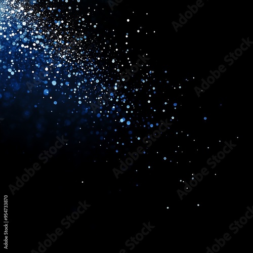Celestial Glow: A Digital Night Sky, Blue Light Symphony: Abstract Galactic Dreams