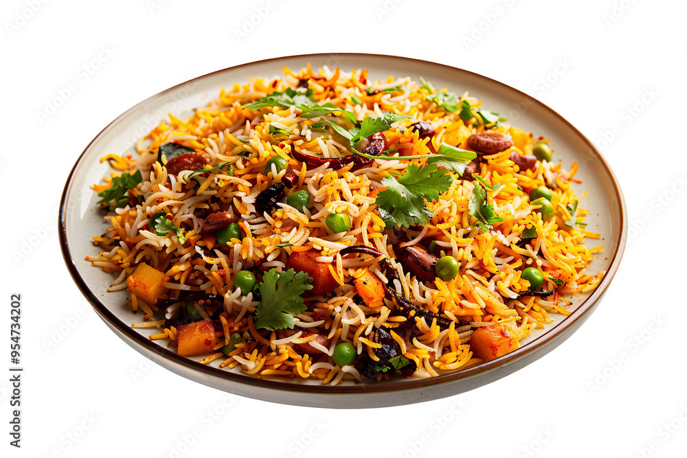 Kabuli pulao on a plate Kabuli pulao on a plate