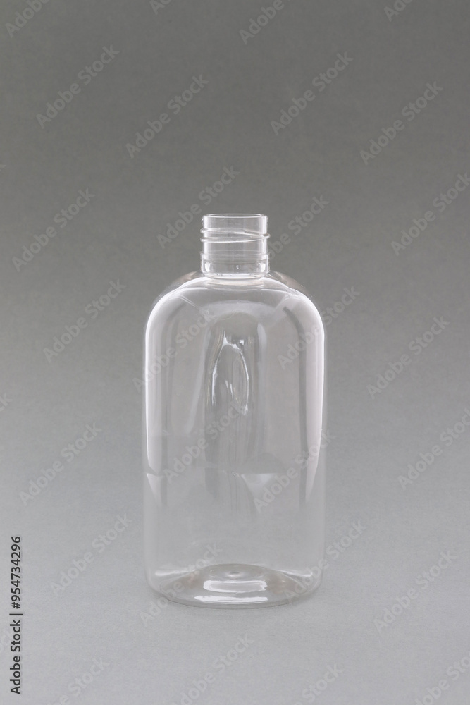 Studio shot of empty plastic detergent or shampoo bottle Studio shot of empty plastic detergent or shampoo bottle
