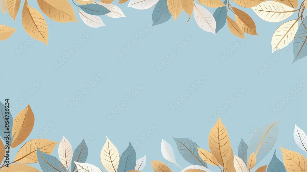 Vector foliage pattern frame Vector foliage pattern frame