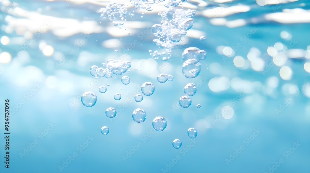 Water Bubbles Abstract Background Water Bubbles Abstract Background