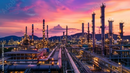 Wallpaper Mural an oil refinery Torontodigital.ca