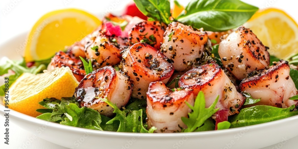 Grilled Octopus Salad with Lemon and Basil Grilled Octopus Salad with Lemon and Basil