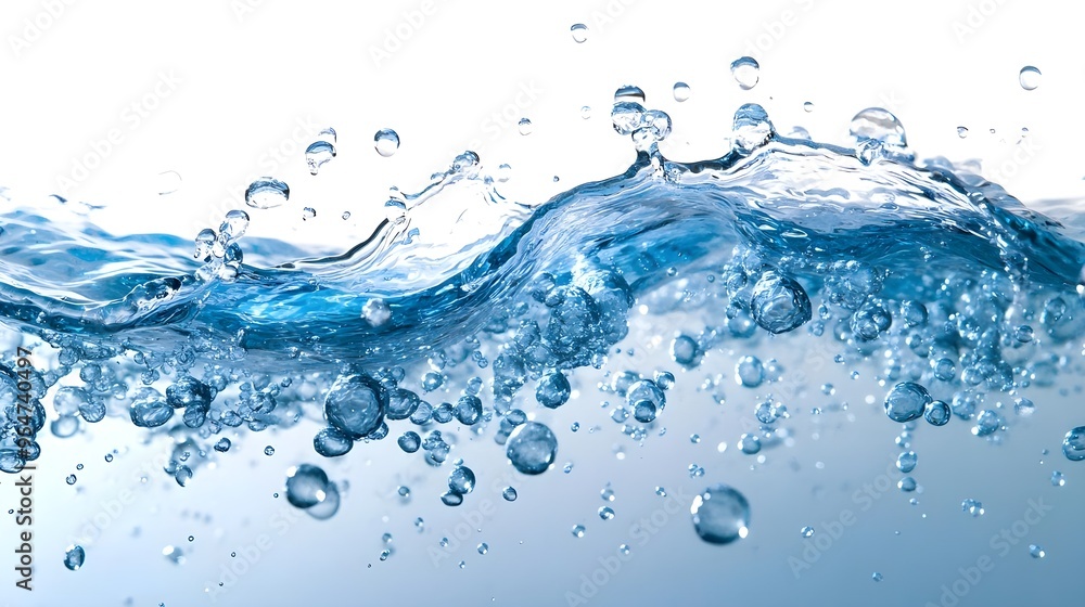 Water Splash and Bubbles Abstract Background Water Splash and Bubbles Abstract Background