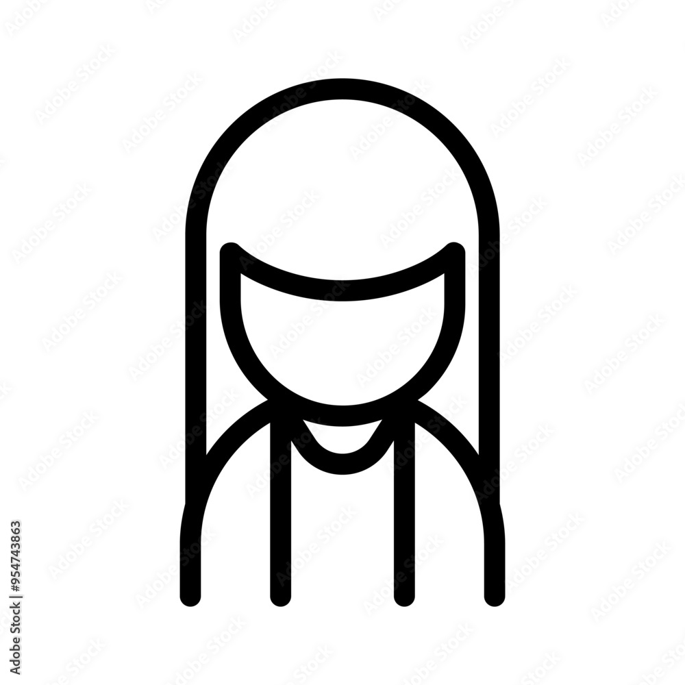 Teacher icon in thin line style vector illustration graphic design Teacher icon in thin line style vector illustration graphic design