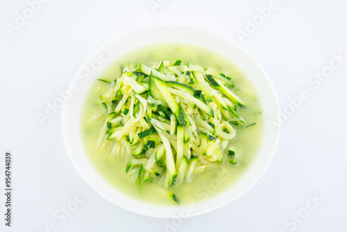 A dish of home-cooked fried pumpkin shreds