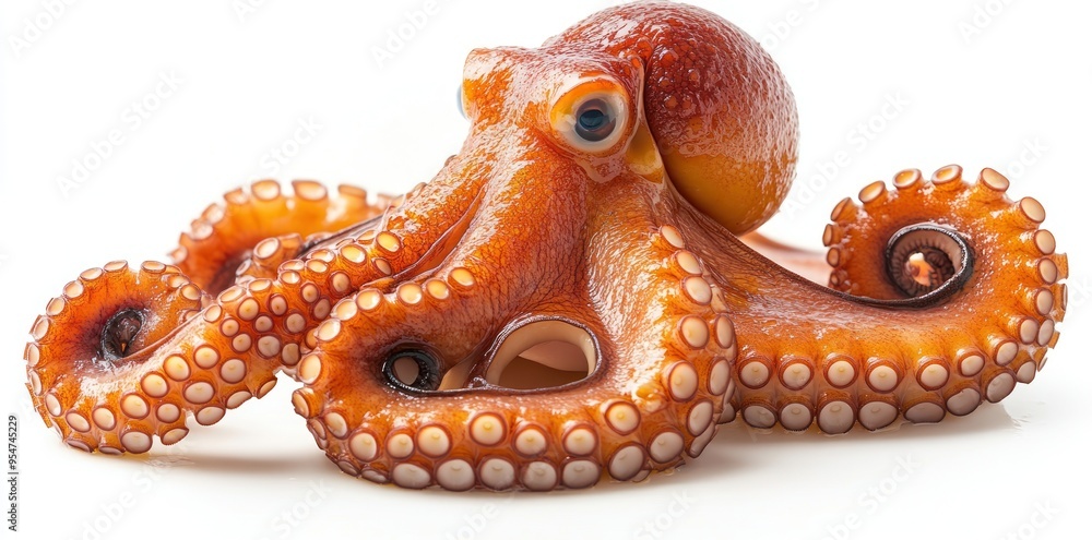 Close-up of an Octopus with Tentacles Extended Close-up of an Octopus with Tentacles Extended