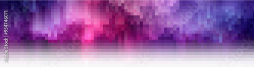 Vector illustration of vivid visual disturbances with the effect of pixel shift