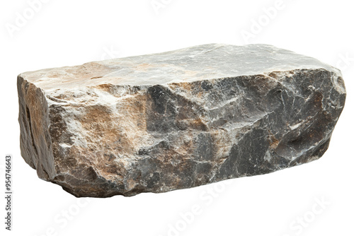 Stone Block with transparent background. Rectangular Stone block. Cut-out Stone Block. Isolated
