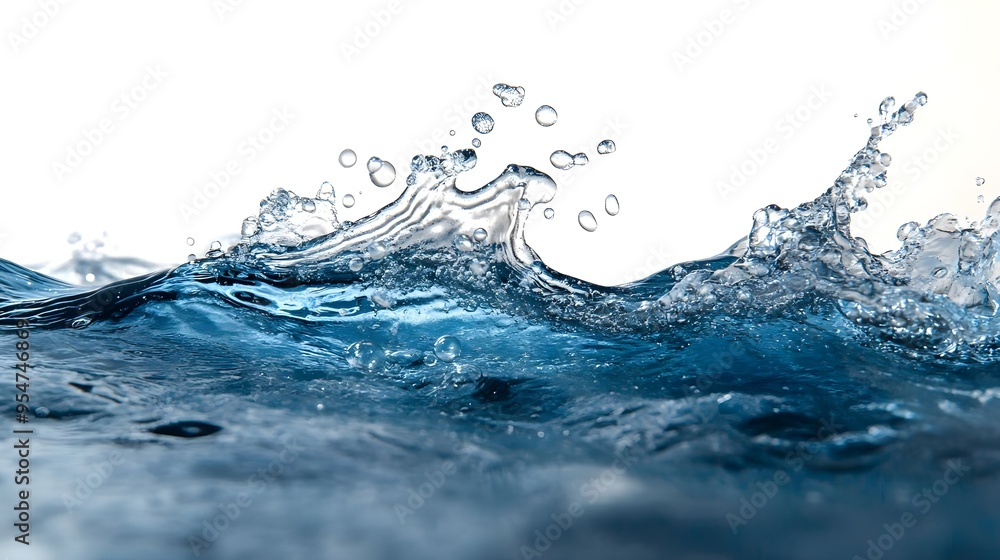Water Splash Isolated on White Background Water Splash Isolated on White Background