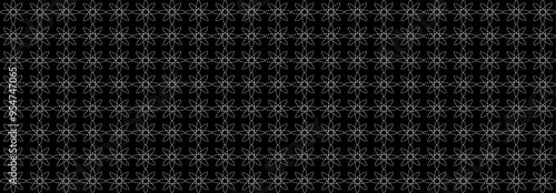 Sashiko pattern, Abstract, Geometric, Lines, pattern, Illustration, vector, alternating overlapping, orderly arrangement background, banner, website, template. Black and white color.
