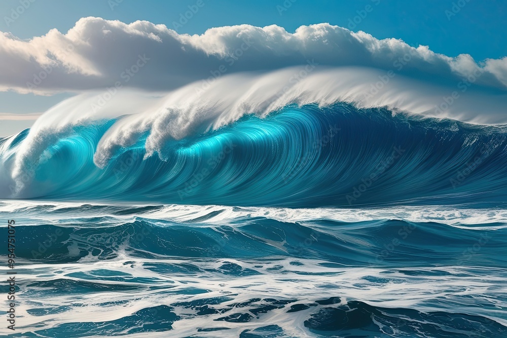Dynamic Blue Ocean Waves Captured in Stunning Fluid Motion Dynamic Blue Ocean Waves Captured in Stunning Fluid Motion