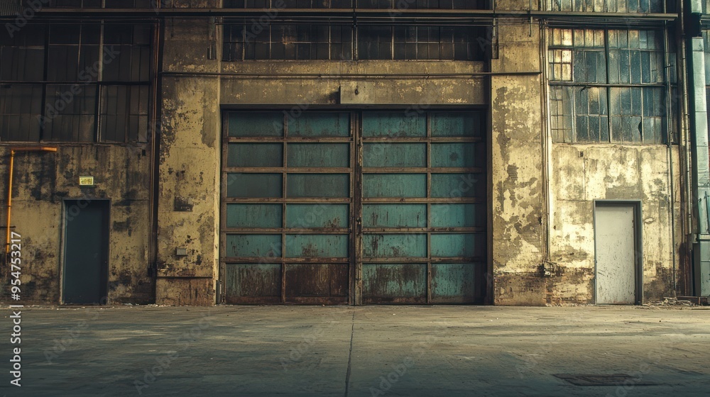 Old Factory Building With Large Doors Old Factory Building With Large Doors