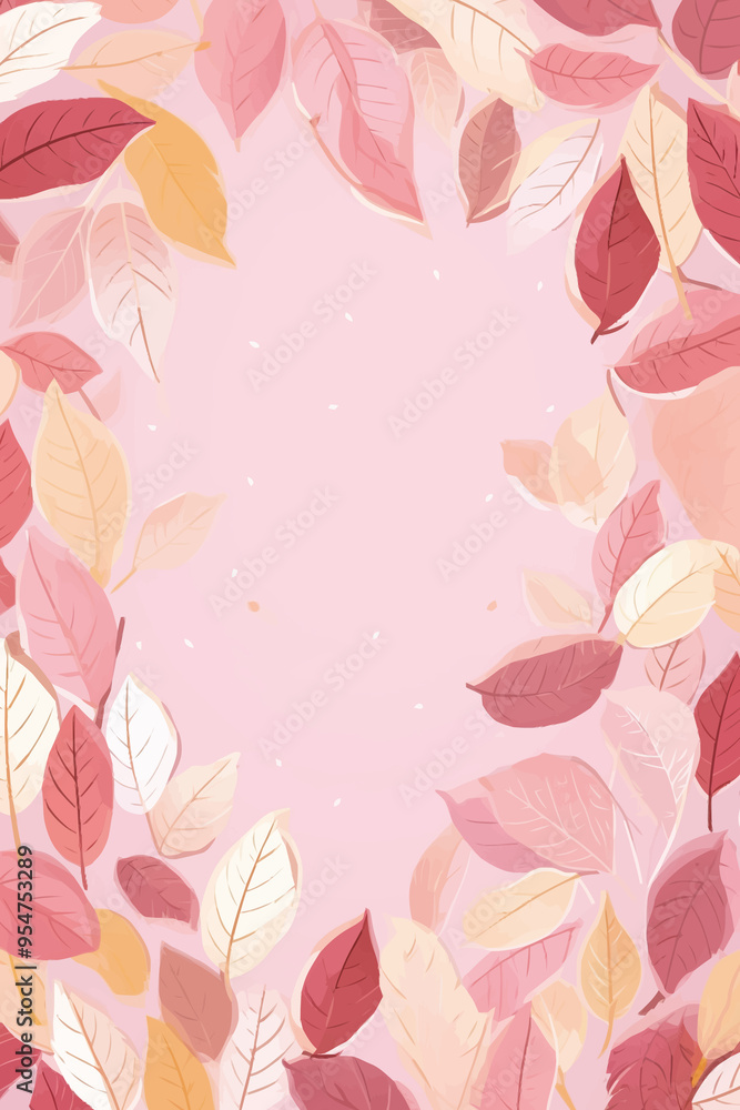 Vector foliage pattern frame Vector foliage pattern frame