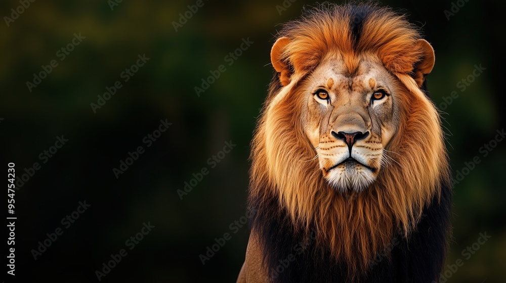Fototapeta premium Lion amazing background HD wallpaper