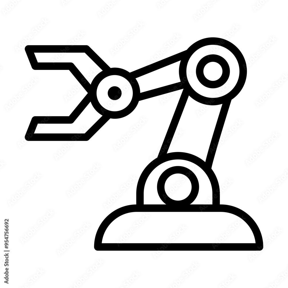 Machine icon in thin line style vector illustration graphic design Machine icon in thin line style vector illustration graphic design