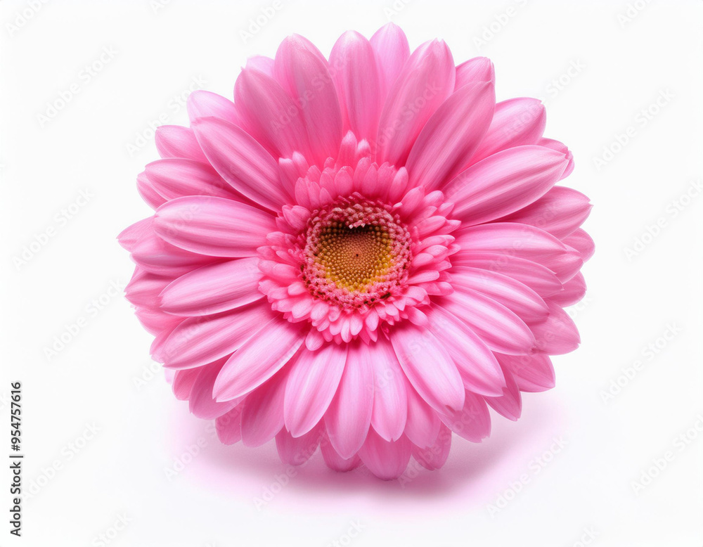 Closeup Illustration of a Pink Daisy Flower Detailed Artistic Floral Design and Botanical Art Closeup Illustration of a Pink Daisy Flower Detailed Artistic Floral Design and Botanical Art